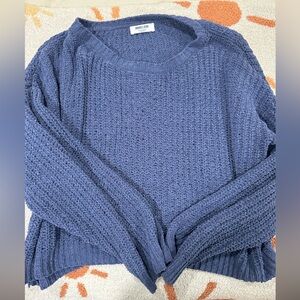 Cozy Blue Knit Sweater
